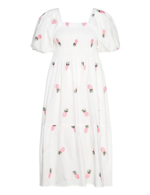 A-View Cheri Fruit Dress A-View White