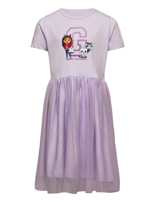 Minymo Dress Ss W. Tulle Minymo Purple