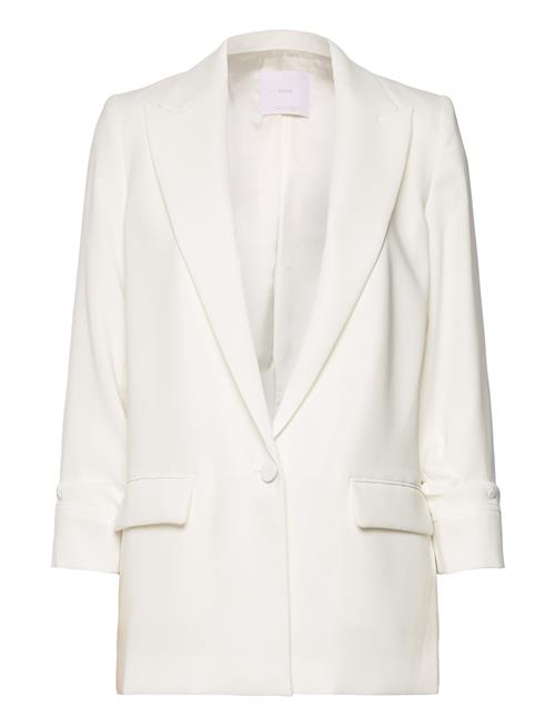 Se Mango Tailored Jacket With Turn-Down Sleeves Mango Beige ved Booztlet