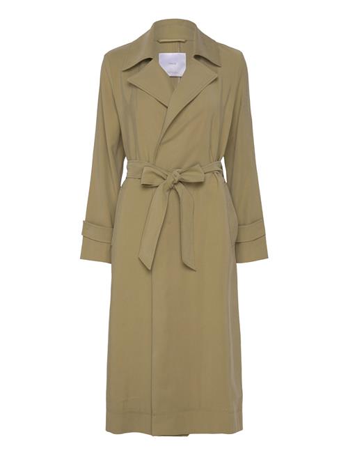 Flowy Lapel Trench Mango Khaki