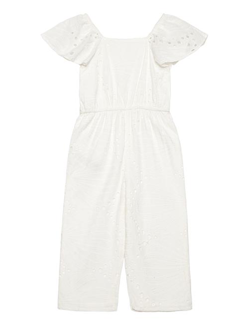 Se Mango Swiss Embroidery Jumpsuit Mango White ved Booztlet