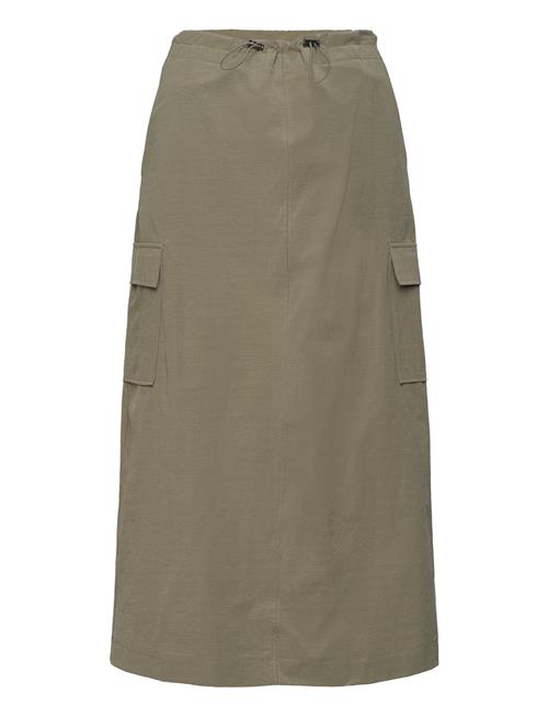 Mango Midi-Skirt With Cargo Pockets Mango Khaki