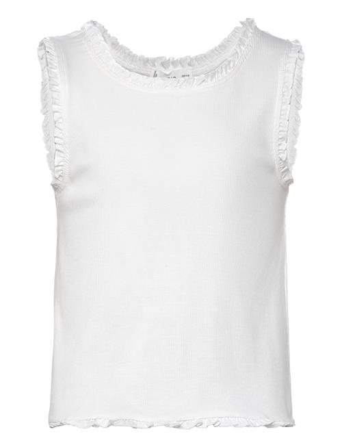 Mango Ribbed Strap T-Shirt Mango White