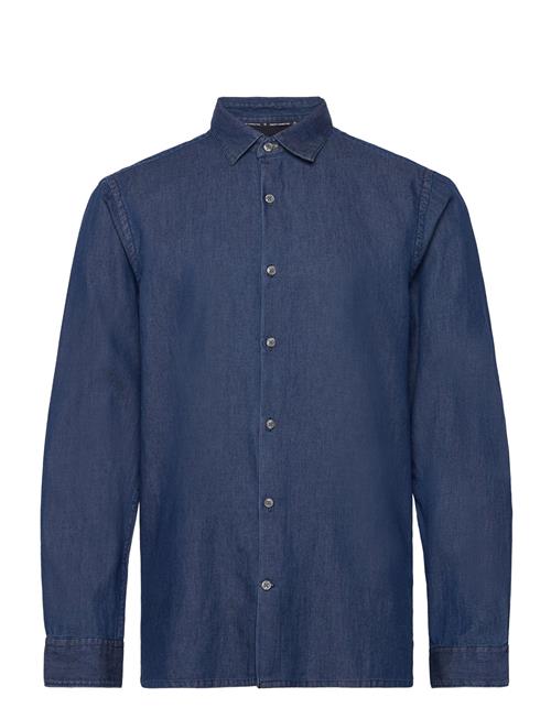 Long Sleeve Denim Shirt French Connection Blue