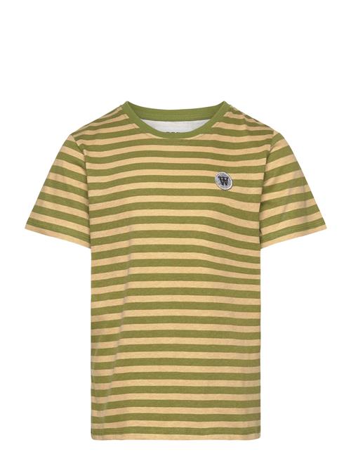 Double A by Wood Wood Ola Junior Chrome Badge T-Shirt Got Double A By Wood Wood Patterned