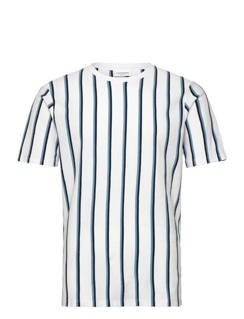 Se Lindbergh Striped Piqué Tee S/S Lindbergh White ved Booztlet