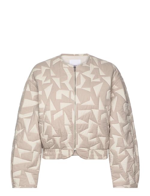 Cotton Quilted Jacket Mango Beige