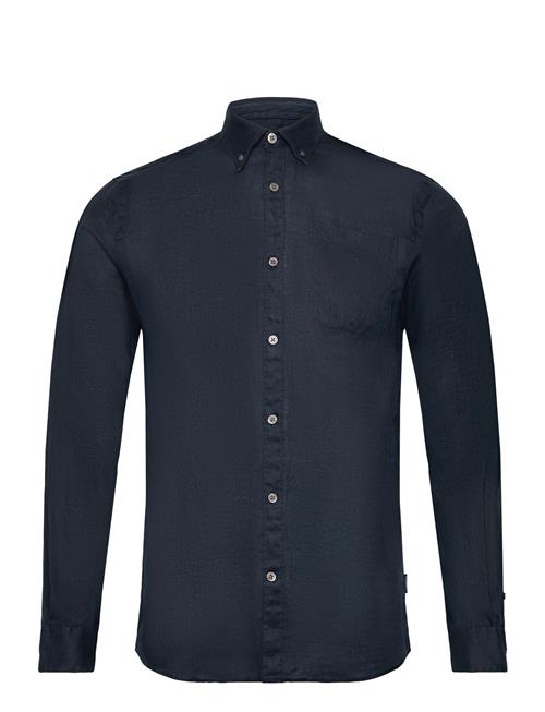 Lindbergh Pure Linen L/S Shirt Lindbergh Navy