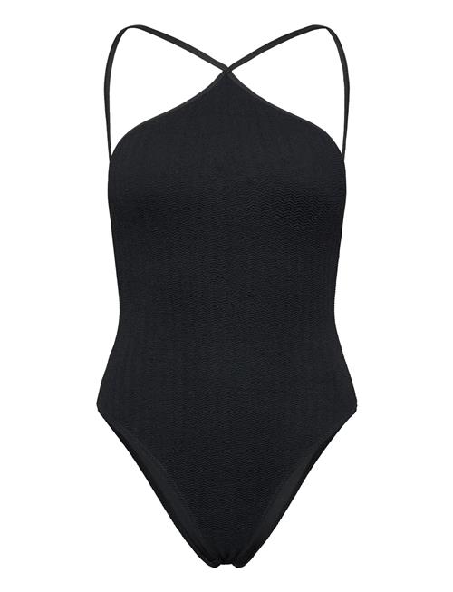 Halter Neck Swimsuit Mango Black