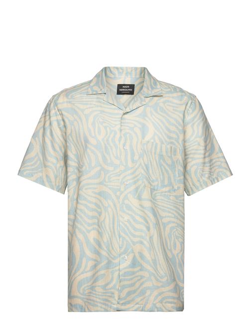 Mads Nørgaard Cotton Linen Kenji Aop Shirt Ss Mads Nørgaard Blue