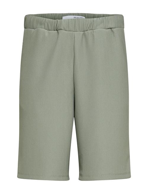 Slhloose-Plisse Shorts Ex Selected Homme Green