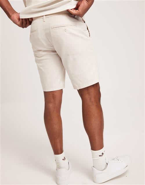 Only & Sons Onsmark 0011 Cotton Linen Shorts No Hørshorts Silver Lining