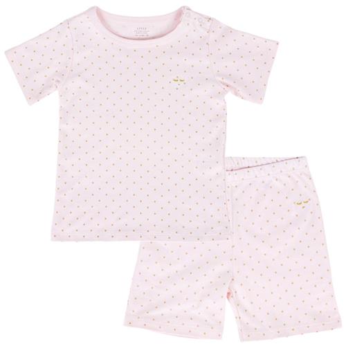 Se Livly Saturday Polkaprikmønstret T-shirt Og Shorts Sæt Lyserød | Lyserød | 116/122 cm ved Babyshop