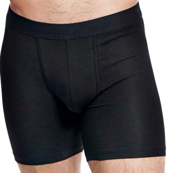 Bread & Boxers Bread and Boxers Brief Boxer Long Leg 3P Sort økologisk bomuld Small Herre