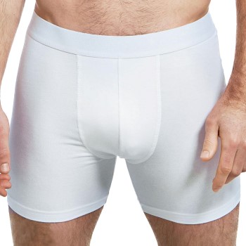 Bread & Boxers Bread and Boxers Brief Boxer Long Leg 3P Hvid økologisk bomuld Small Herre