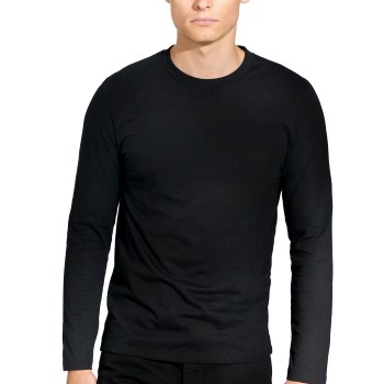 Bread & Boxers Bread and Boxers Long Sleeve Regular T-Shirt Sort økologisk bomuld Small Herre