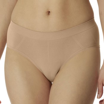 Schiesser Trusser Seamless Panty Beige polyamid Large Dame