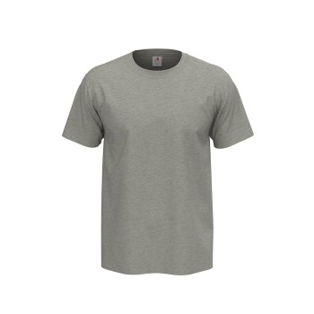 Se Stedman 4P Comfort Men T-shirt Lysegrå bomuld Small Herre ved Timarco