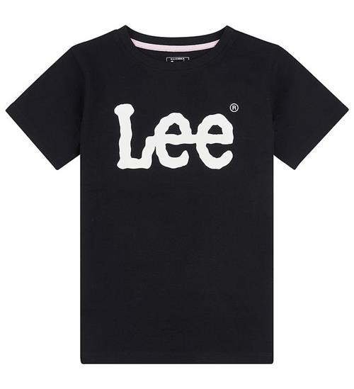 Lee Lee T-Shirt - Wobbly Graphic - Sort