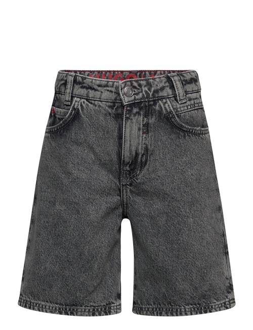 Hugo Kids Denim Bermuda Shorts Hugo Kids Grey