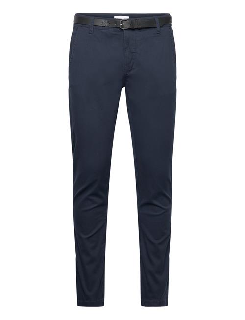 Classic Stretch Chino W. Belt Lindbergh Navy