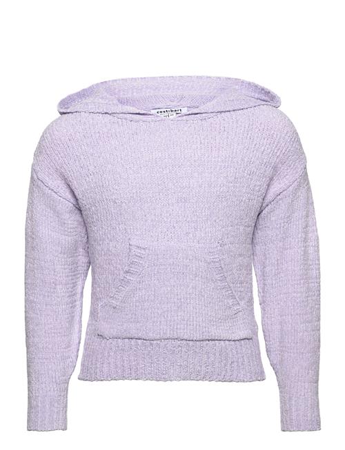 Cbpoxy Knitted Hoodie Costbart Purple