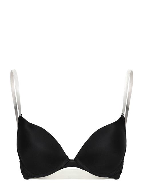 Se Hunkemöller Transparent Back Bra Pp Push Hunkemöller Black ved Booztlet