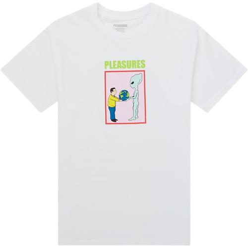 Se Pleasures Now Regular Fit Gift Tee T-shirts White ved Quint