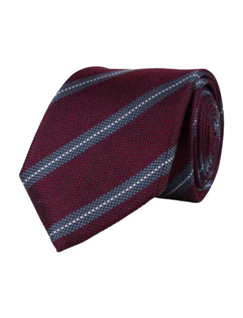 Portia 1924 Regimental Silk Tie Portia 1924 Burgundy