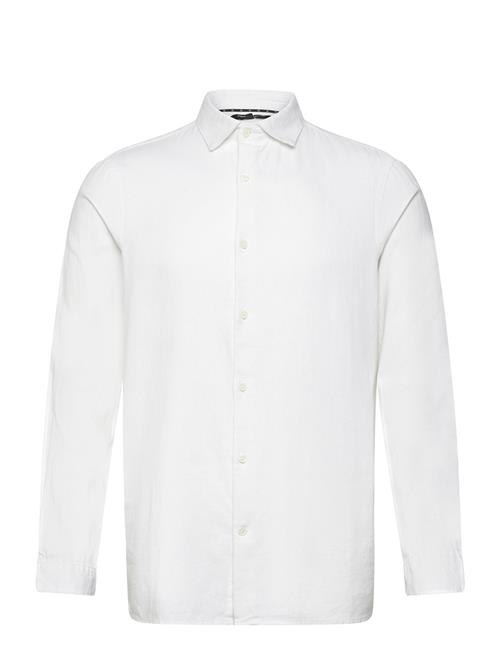 French Connection Long Sleeve Linen Shirt French Connection White