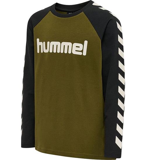 Se Hummel Bluse - hmlBoys - Dark Olive ved KidsWorld