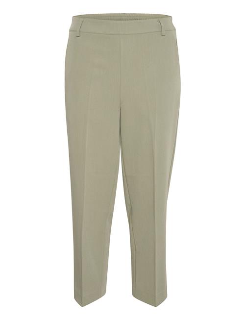 Se Kaffe Kasakura Hw Cropped Pants Kaffe Khaki ved Booztlet