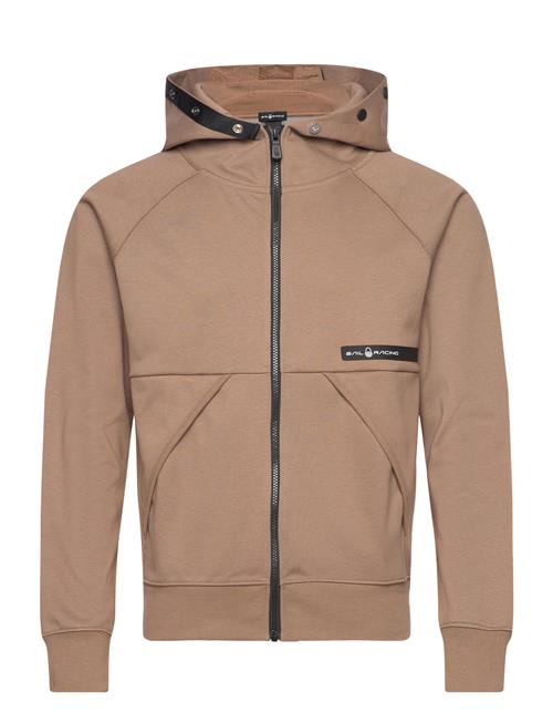 Se Sail Racing Race Bonded Zip Hood Sail Racing Brown ved Booztlet