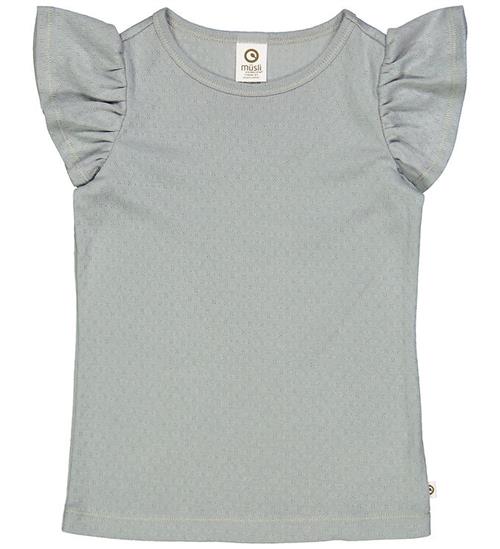 MÃ¼sli MÃ¼sli T-shirt - Pointelle Frill - Jasmin Blue