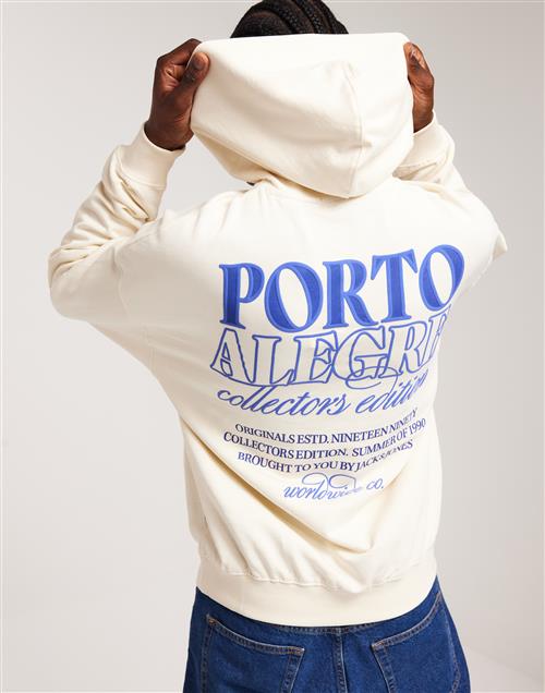 Jack & Jones Jormykonos Type Sweat Hood Hoodies Buttercream