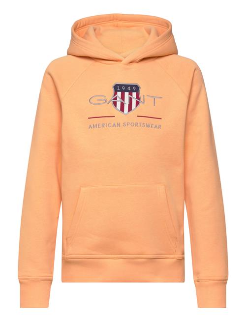 GANT Archive Shield Hoodie GANT Coral