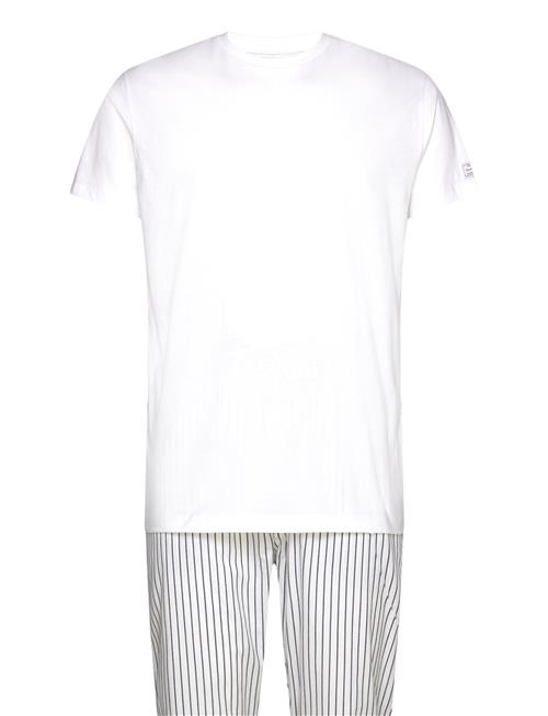 GANT Stripe Pj Pants And T-Shirt Gb GANT White