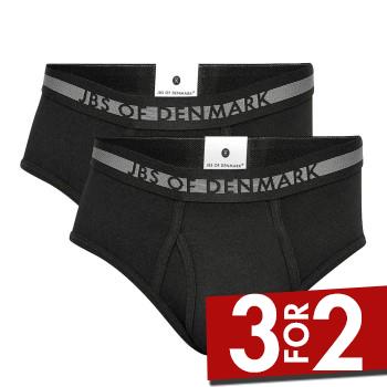 JBS of Denmark 2P Men Briefs Sort Medium Herre