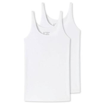 Se Schiesser 2P 95-5 Organic Tank Top Hvid bomuld 42 Dame ved Timarco