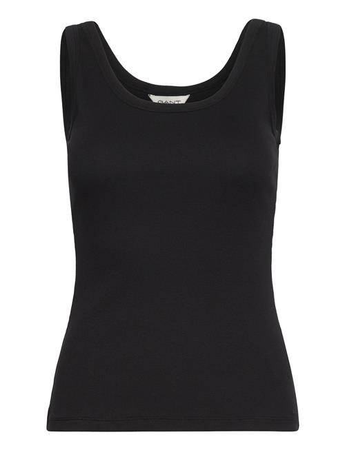 GANT Slim Ribbed Tank Top GANT Black