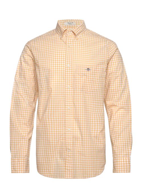 Reg Classic Poplin Gingham Shirt GANT Yellow