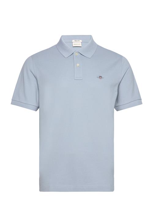 Reg Shield Ss Pique Polo GANT Blue