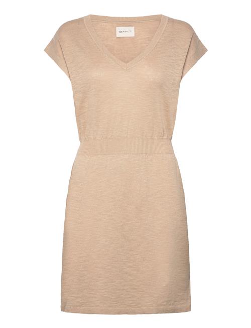 GANT Linen Blend Dress GANT Beige