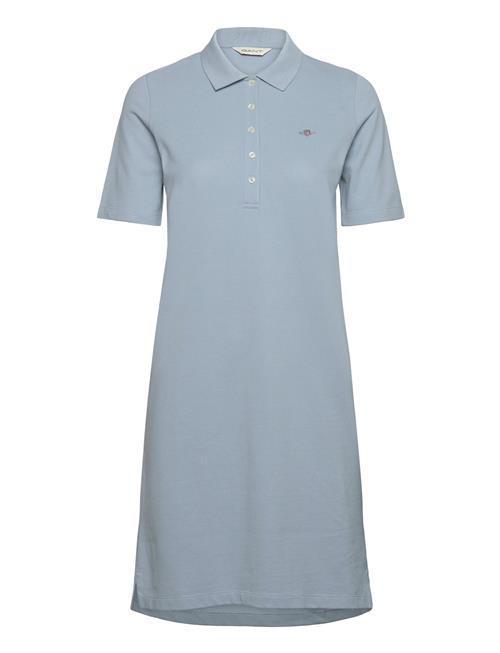 Slim Shield Ss Pique Polo Dress GANT Blue