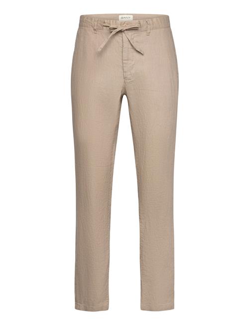 Relaxed Linen Ds Pants GANT Beige