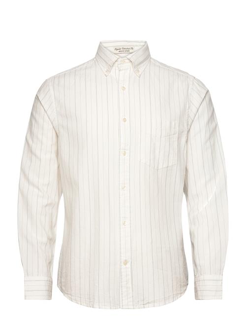 GANT Reg Archive Oxford Stripe Shirt GANT Cream