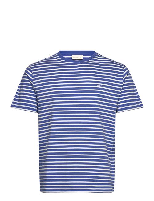 Se GANT Striped T-Shirt GANT Blue ved Booztlet