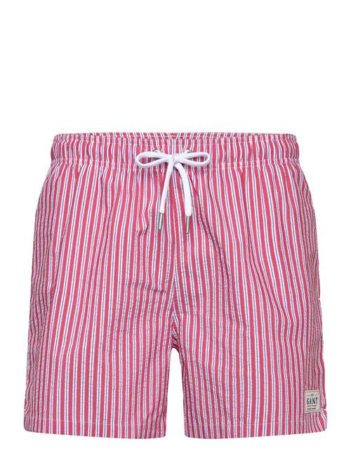 GANT Seersucker Swim Shorts GANT Red