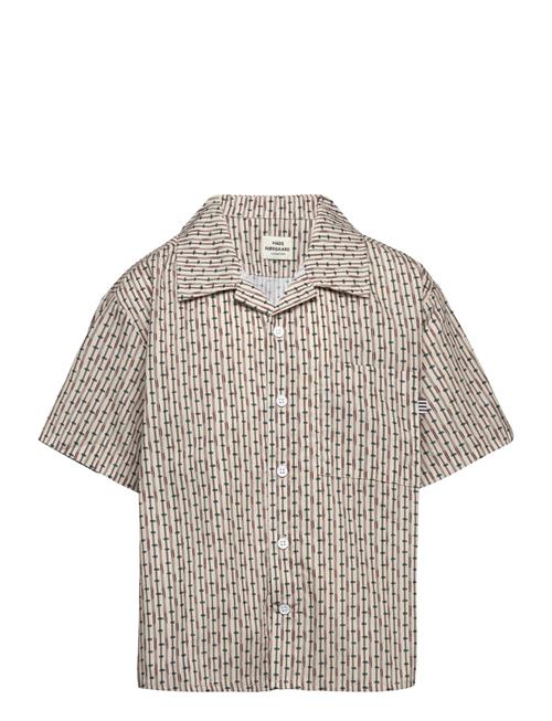 Mads Nørgaard Aop Poplin Skully Shirt Mads Nørgaard Beige