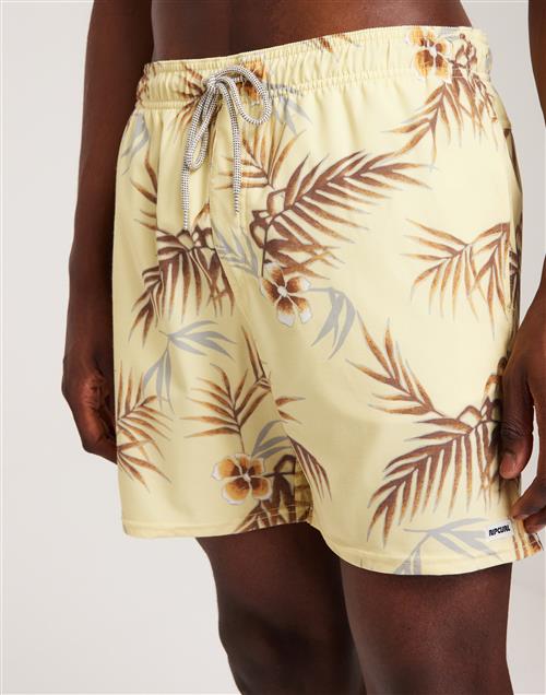 Ripcurl Surf Revival Floral Volley Badeshorts Yellow